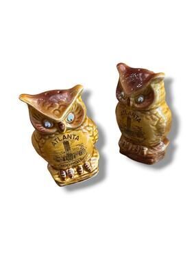 Vintage Atlanta Georgia Owl Salt & Pepper Shakers